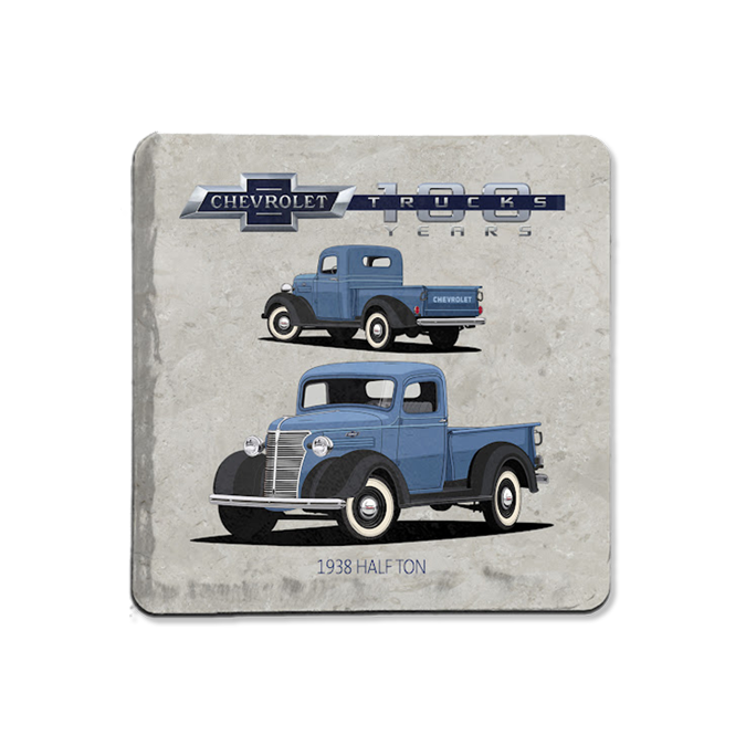 Gray Chevy Trucks 100 Stone Coaster (1938 Halfton)