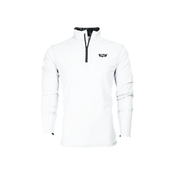 White Smoke Cadillac Men's Quarter Zip