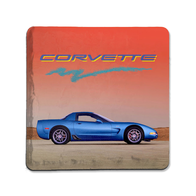 Rosy Brown 1996 Corvette Coaster