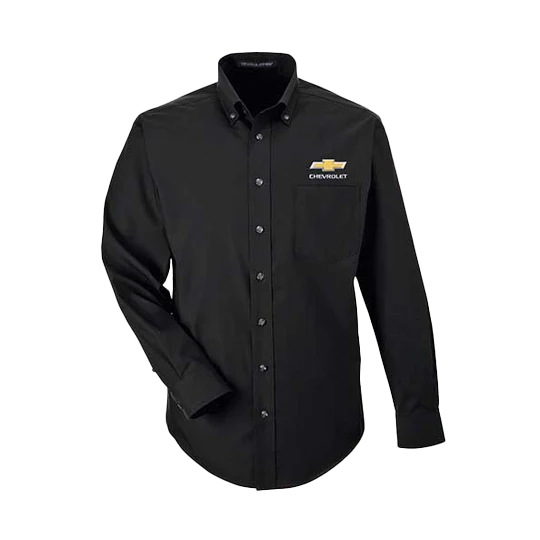Chevrolet Men's Gold Bowtie Dress Shirt