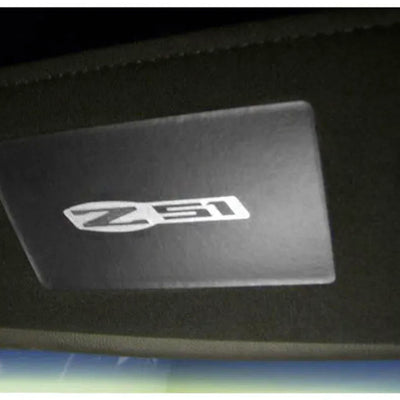 C6 Corvette Sun Visor Label Covers - Corvette Script