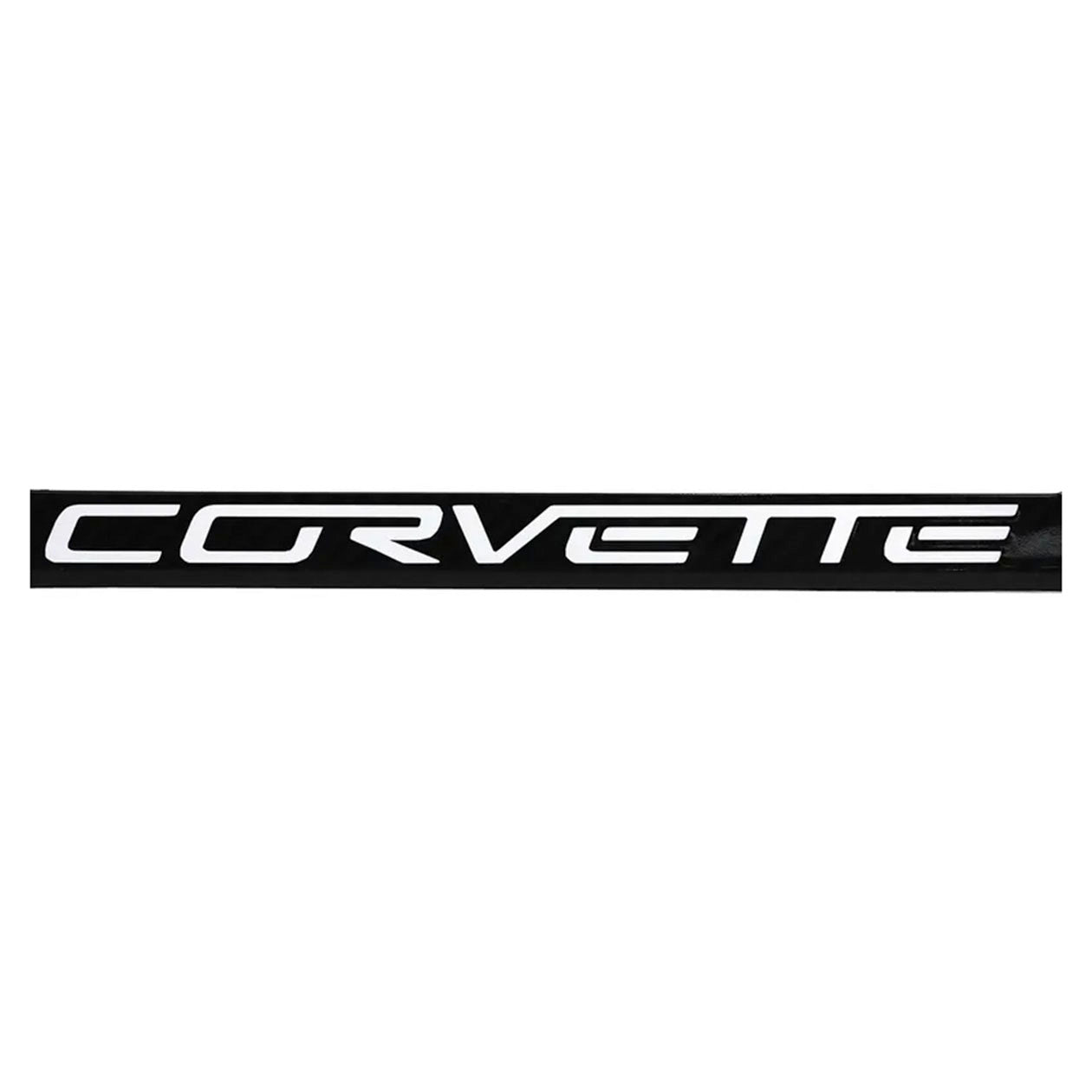 C6 Corvette License Plate Frame - Carbon Fiber Corvette Script