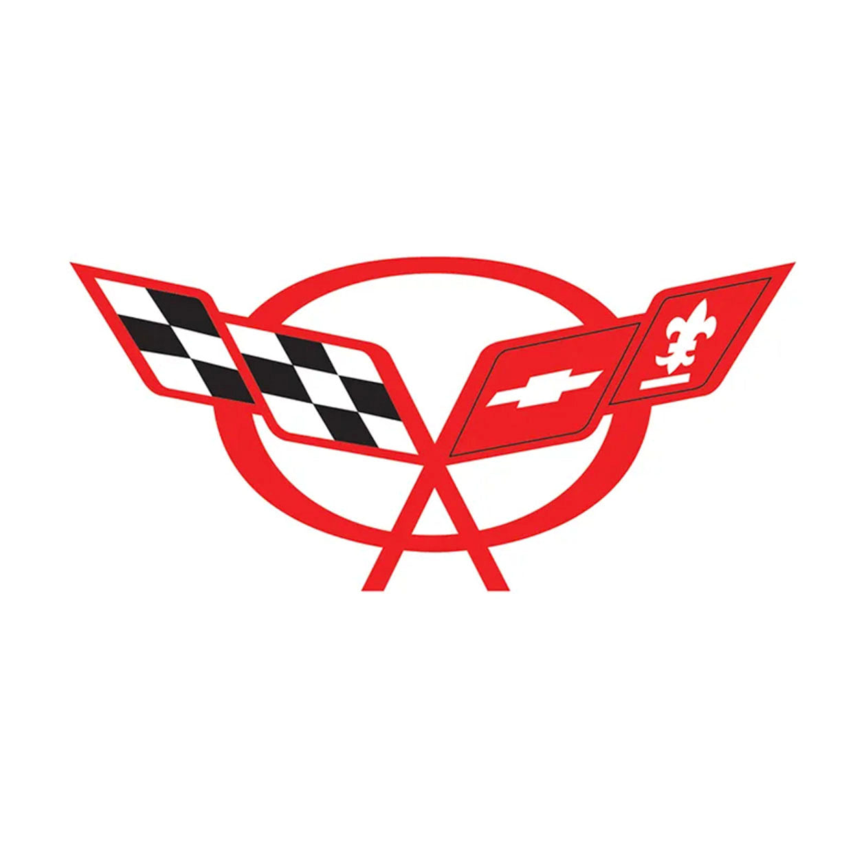 Firebrick C5 Corvette Steering Wheel Decal