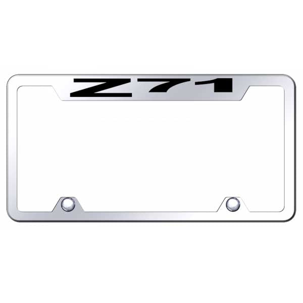 Z71 Steel Truck Cut-Out Frame - Laser Etched Mirrored