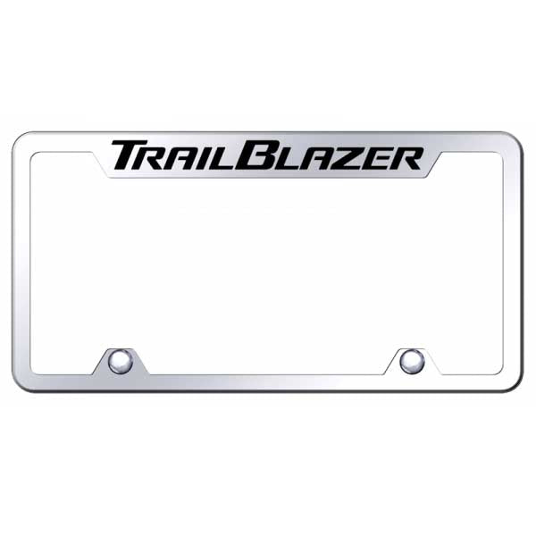 Trailblazer Steel Truck Cut-Out Frame - Etched Mirrored