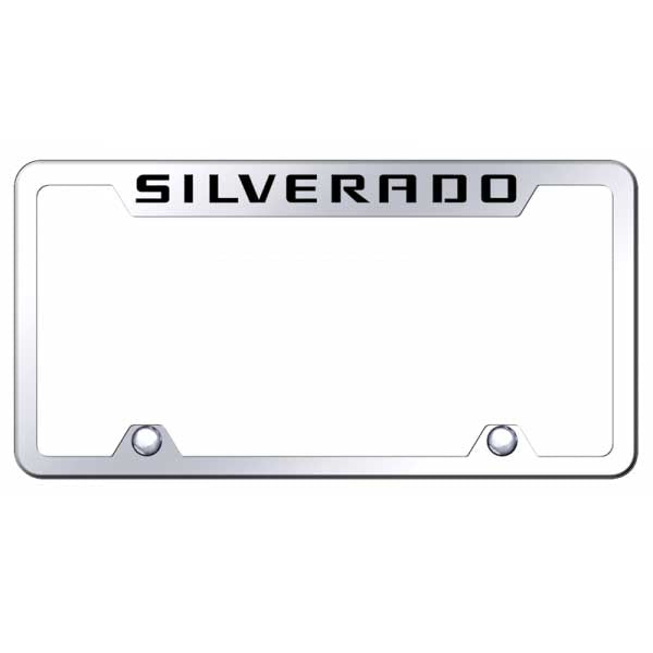 Silverado Steel Truck Cut-Out Frame - Laser Etched Mirrored