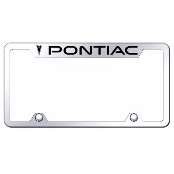 Light Gray Pontiac Stainless Steel Frame - Laser Etched Gold