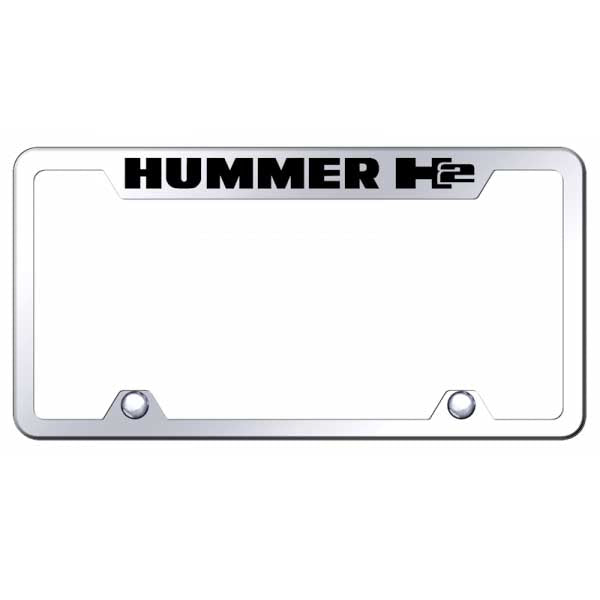 Hummer H2 Steel Truck Cut-Out Frame - Laser Etched Mirrored