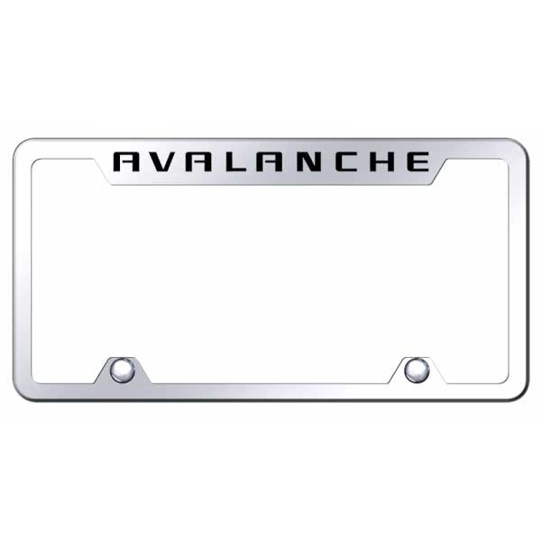 Light Gray Avalanche Stainless Steel Frame - Laser Etched Mirrored