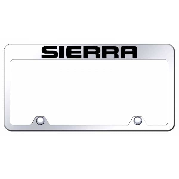 Sierra Steel Truck Frame - Laser Etched Mirrored