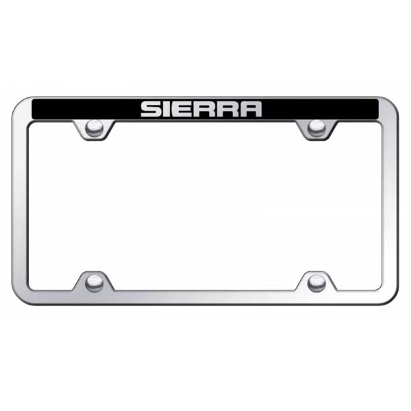 Black Sierra Wide Body ABS Truck Frame - Laser Etched Mirrored