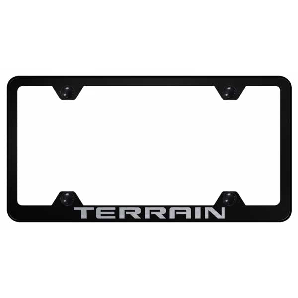 Black Terrain Steel Wide Body Frame - Laser Etched Black