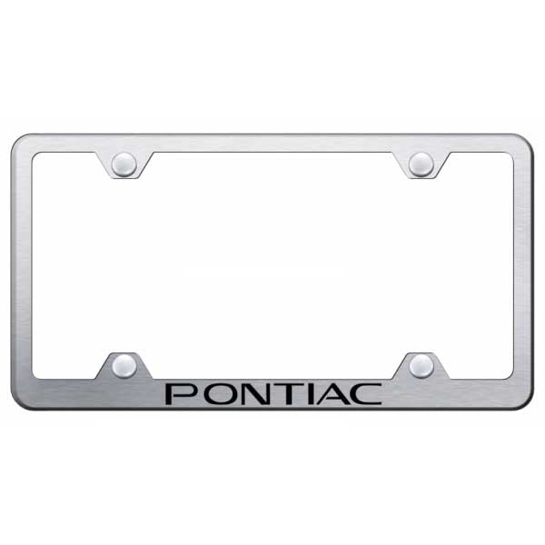 Light Gray Pontiac Steel Wide Body Frame - Laser Etched Brushed