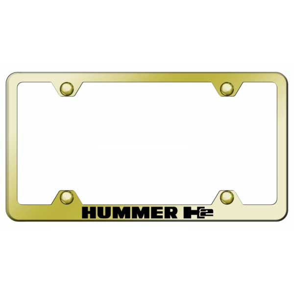 Antique White Hummer H2 Steel Wide Body Frame - Laser Etched Gold