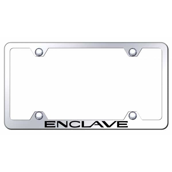 Light Gray Enclave Stainless Steel Frame - Laser Etched Mirrored
