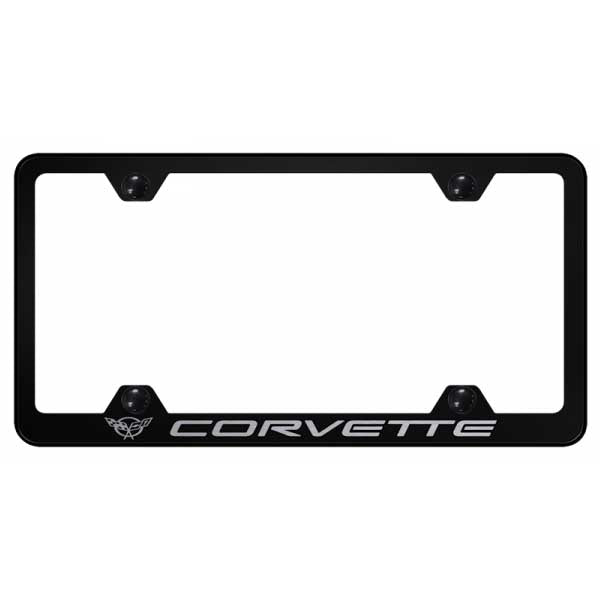 Black Corvette C5 Steel Wide Body Frame - Laser Etched Black