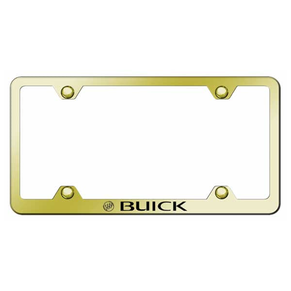 Buick Stainless Steel Frame - Laser Etched Gold