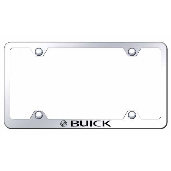 Buick Stainless Steel Frame - Laser Etched Mirrored