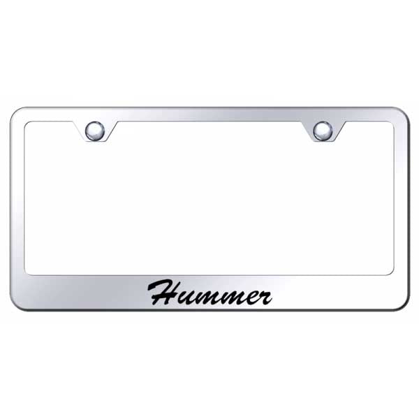 Hummer Script Stainless Steel Frame - Laser Etched Mirrored