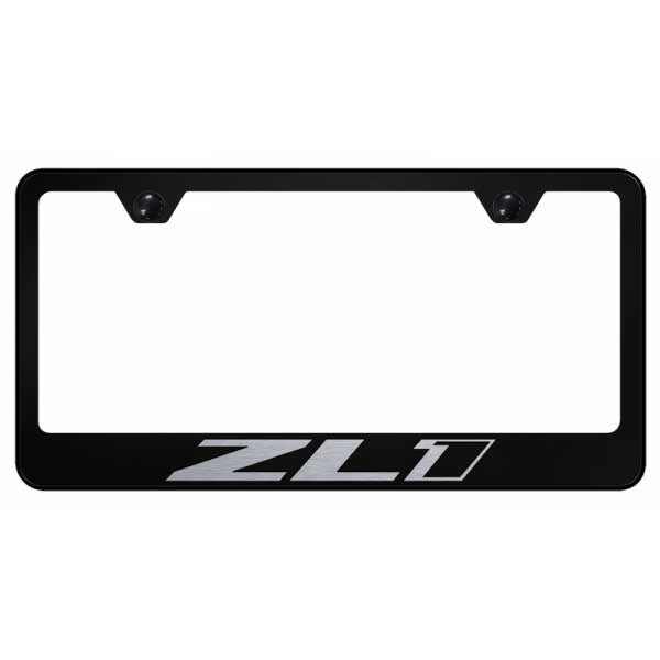 Black ZL1 Stainless Steel Frame - Laser Etched Black