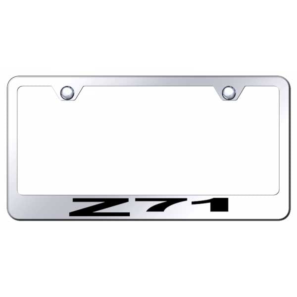 Light Gray Z71 Stainless Steel Frame - Laser Etched Mirrored