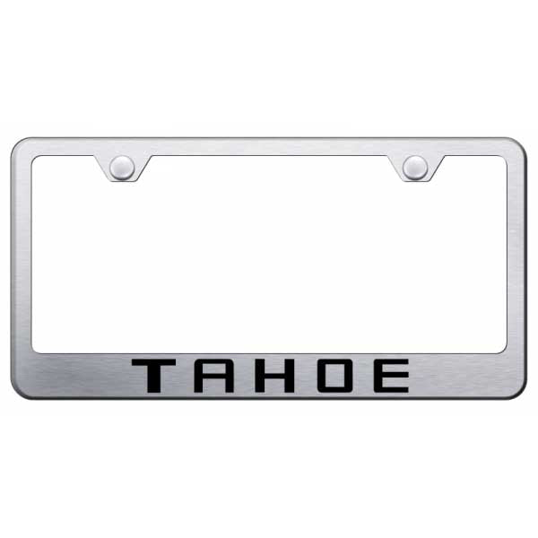 Tahoe Stainless Steel Frame - Laser Etched Brushed