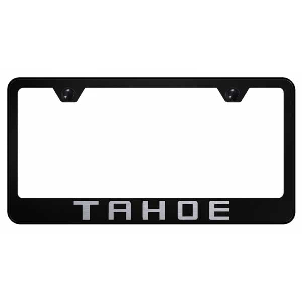 Tahoe Stainless Steel Frame - Laser Etched Black