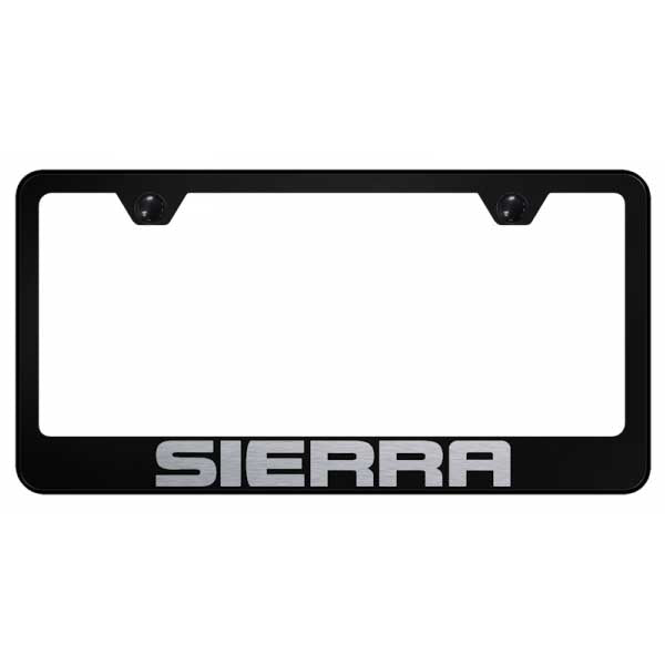 Sierra Stainless Steel Frame - Laser Etched Black