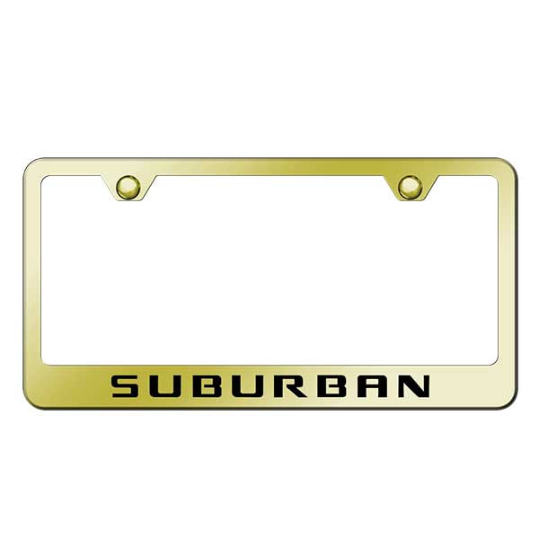 Suburban Stainless Steel Frame - Laser Etched Gold