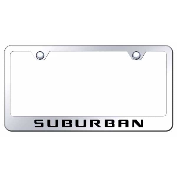 Light Gray Suburban Stainless Steel Frame - Laser Etched Mirrored