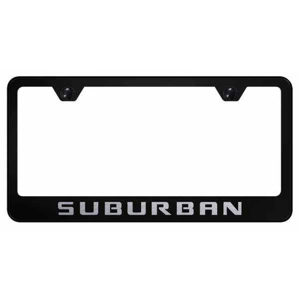 Suburban Stainless Steel Frame - Laser Etched Black