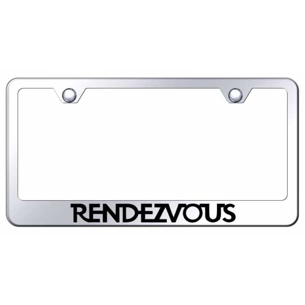Light Gray Rendezvous Stainless Steel Frame - Laser Etched Mirrored