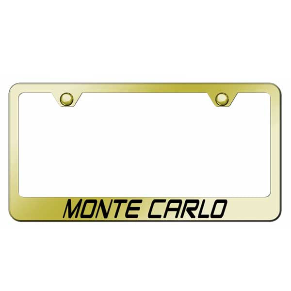 Monte Carlo Stainless Steel Frame - Laser Etched Gold