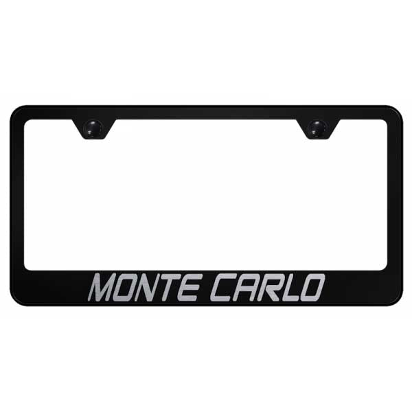 Monte Carlo Stainless Steel Frame - Laser Etched Black
