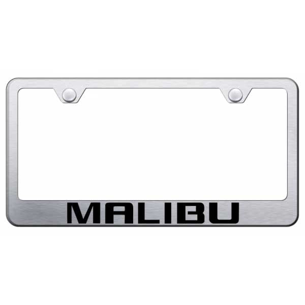 Light Gray Malibu Stainless Steel Frame - Laser Etched Brushed