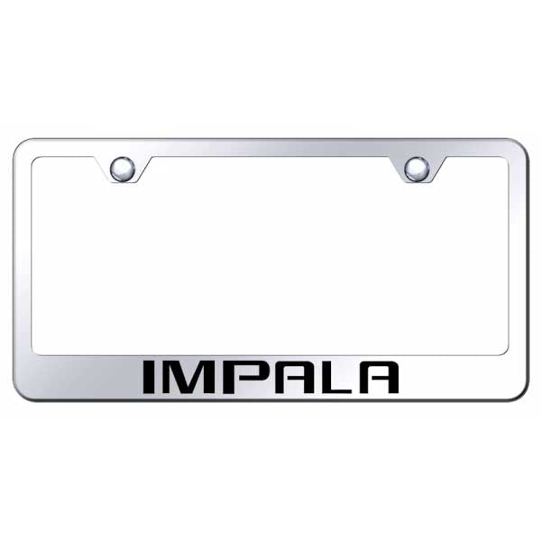 Light Gray Impala Stainless Steel Frame - Laser Etched Mirrored