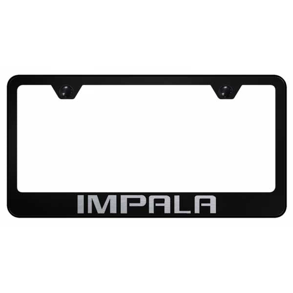 Impala Stainless Steel Frame - Laser Etched Black