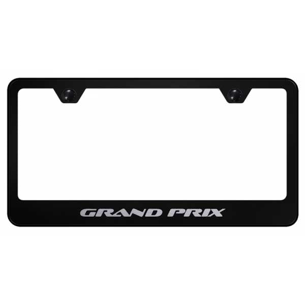 Grand Prix Stainless Steel Frame - Laser Etched Black