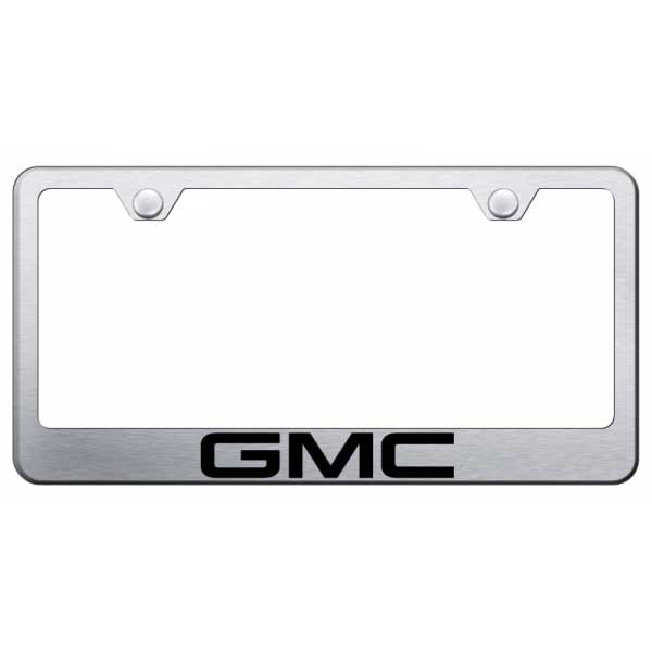 GMC Stainless Steel Frame - Laser Etched Brushed