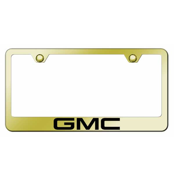 GMC Stainless Steel Frame - Laser Etched Gold – GM Company Store