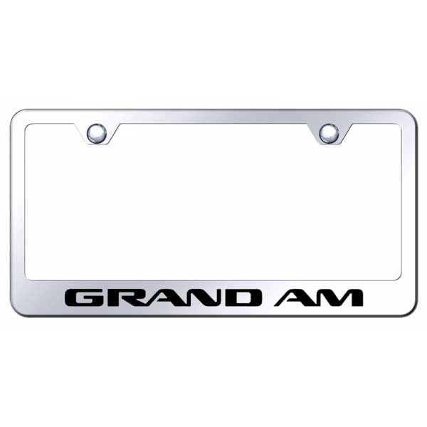 Grand Am Stainless Steel Frame - Laser Etched Mirrored