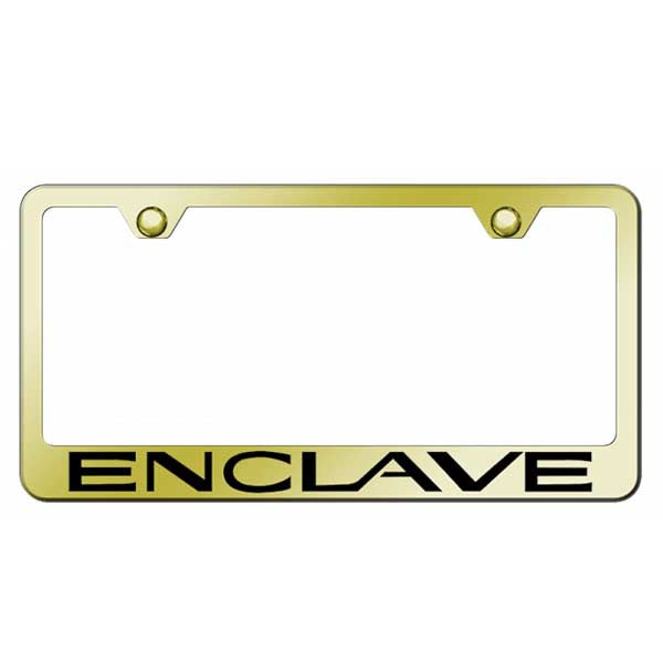 Enclave Stainless Steel Frame - Laser Etched Gold