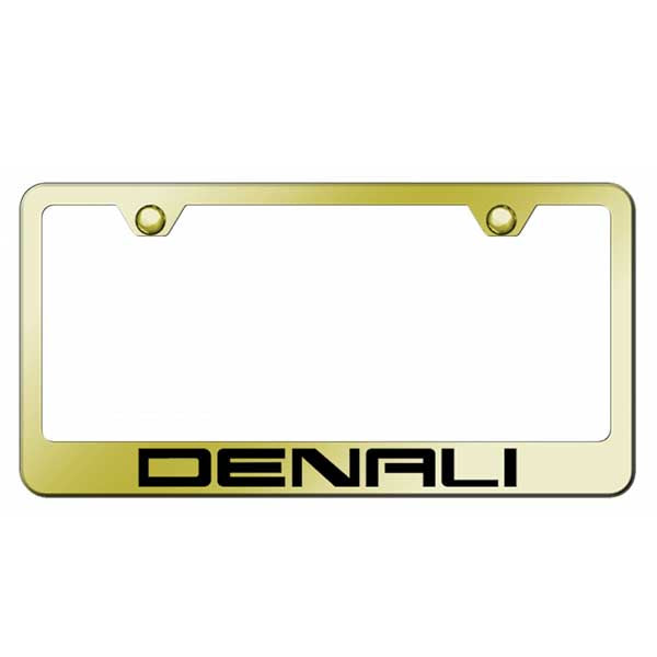 Denali Stainless Steel Frame - Laser Etched Gold