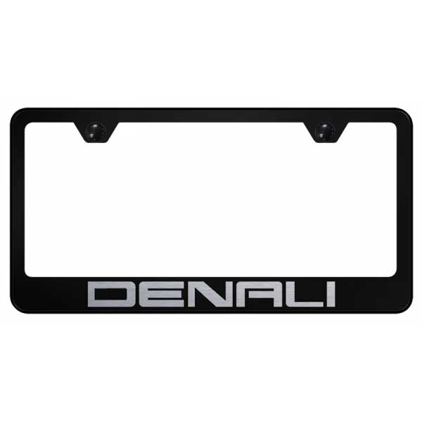 Denali Stainless Steel Frame - Laser Etched Black