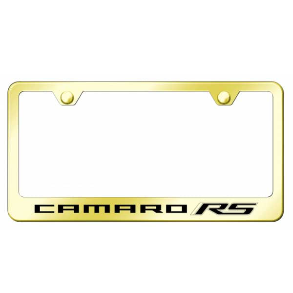 Camaro RS Stainless Steel Frame - Laser Etched Gold