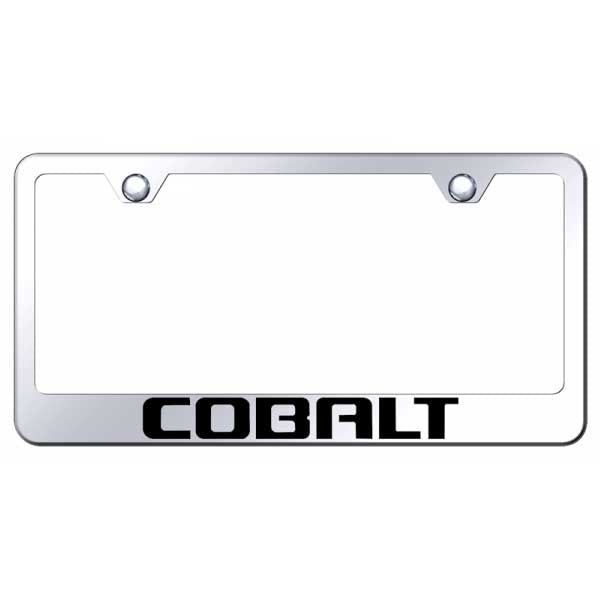 Cobalt Stainless Steel Frame - Laser Etched Mirrored