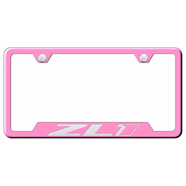 ZL1 Cut-Out Frame - Laser Etched Pink