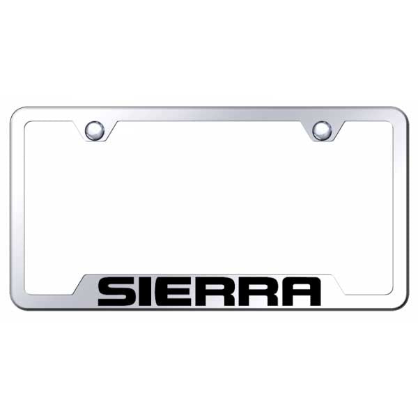 Black Sierra Cut-Out Frame - Laser Etched Mirrored