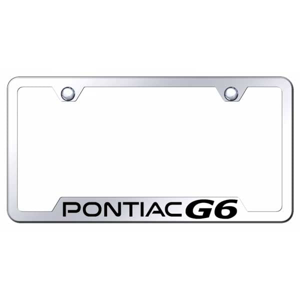 Pontiac G6 Cut-Out Frame - Laser Etched Mirrored