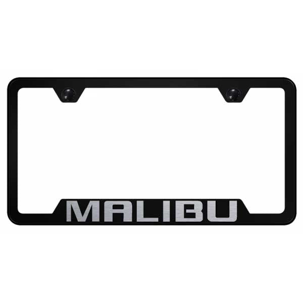 Gray Malibu Cut-Out Frame - Laser Etched Black